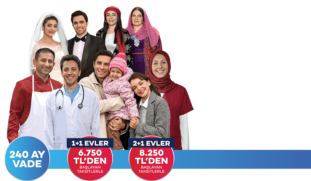 240 Ay Vade 6.750 TL den Başlayan Taksitlerle